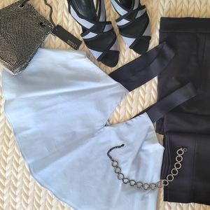 ZARA Flirty Sky Blue Top